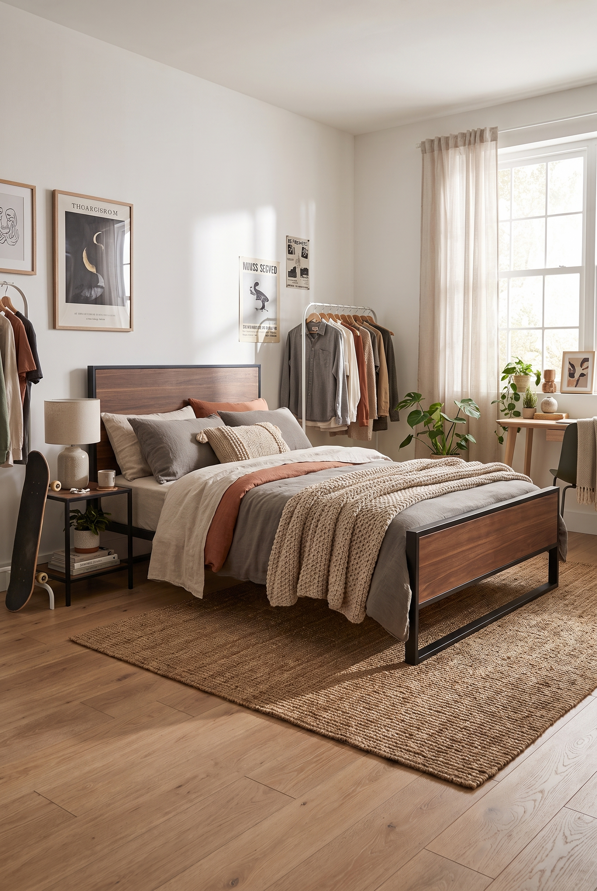 Modern Urban bed in a compact bedroom by VINCHi Furniture