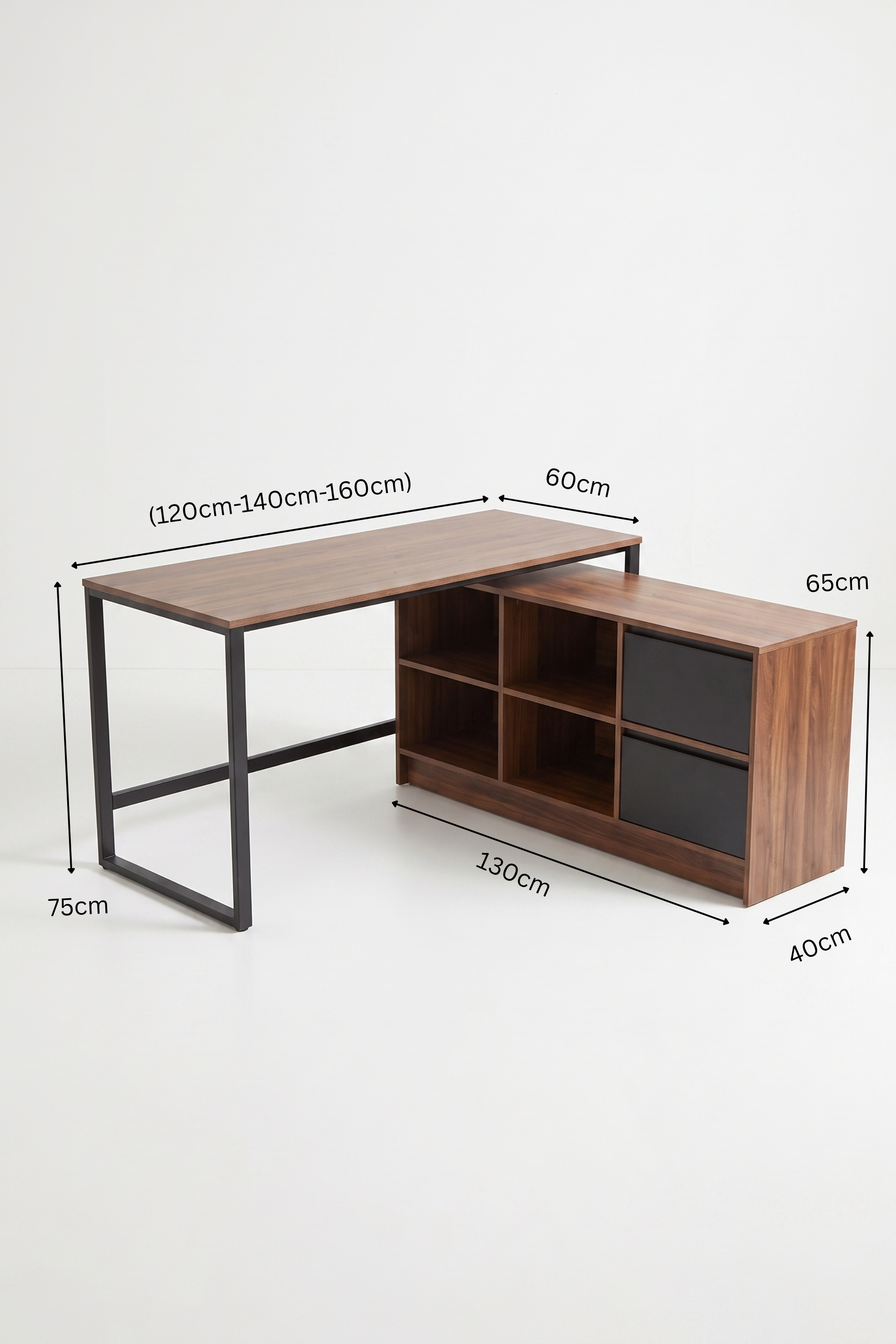 Gaming Desk S5-BB – alternate view 6 – VINCHi Furniture