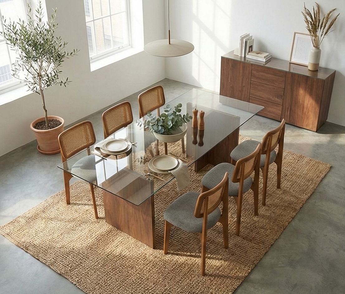 Swift Dinning Room Set غرفه سفره مودرن سويفت 6 كراسي