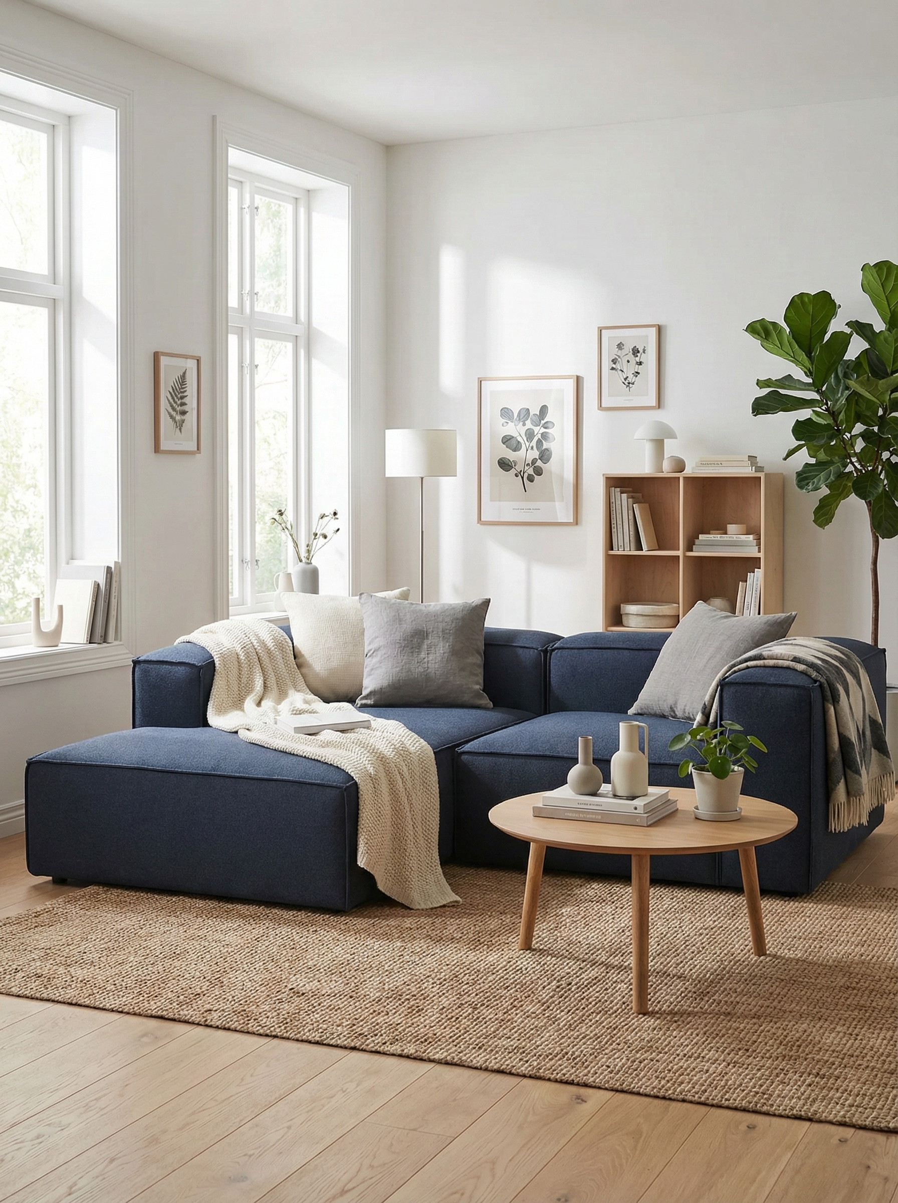 Block 2 Seater L shape Sofa