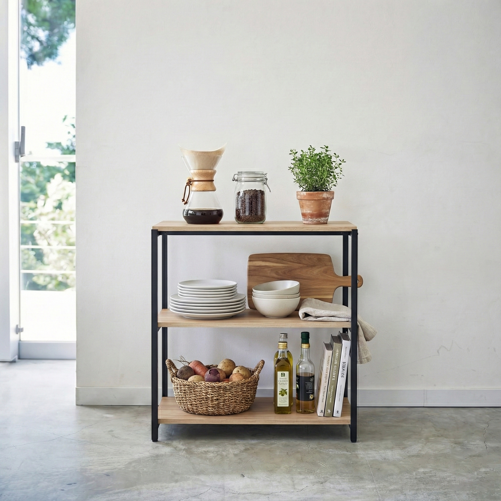 Block 3 Tier Kitchen Rack -BK3-BN