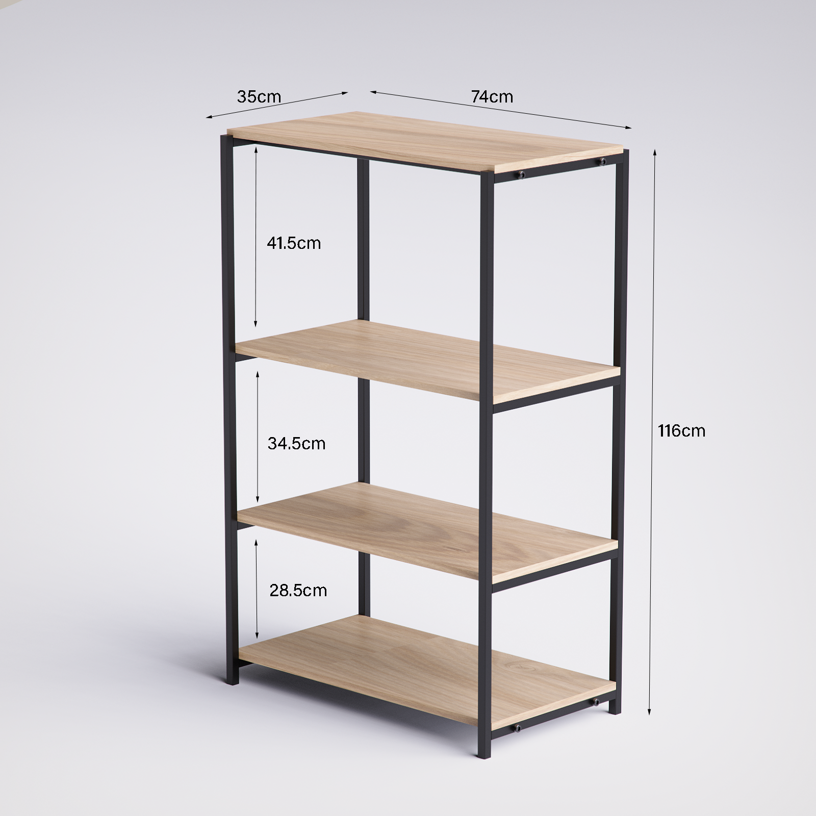 Block 4 Tier Kitchen Rack -BK4-BN
