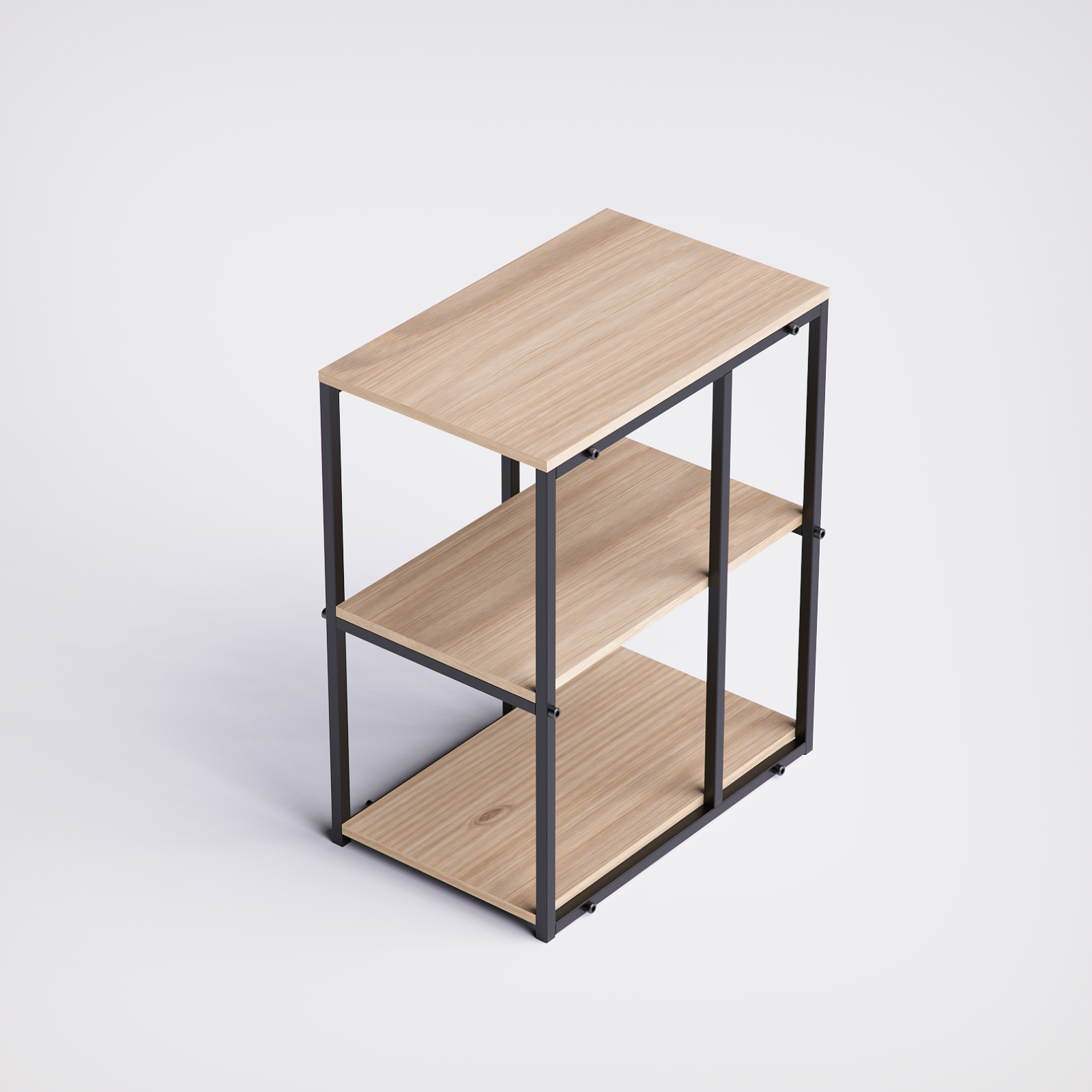 Block Desk With Side Shelving -BD5-BN