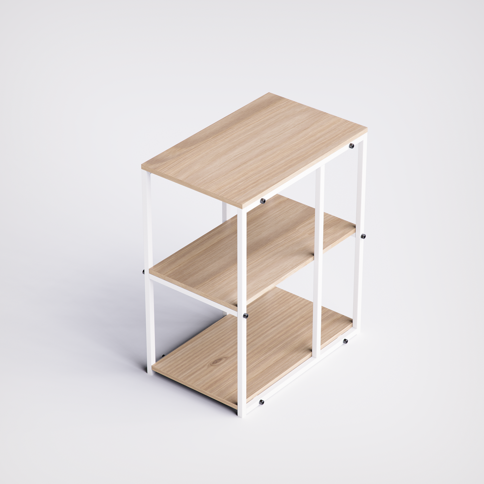 Block Desk With Side Shelving -BD5-WN