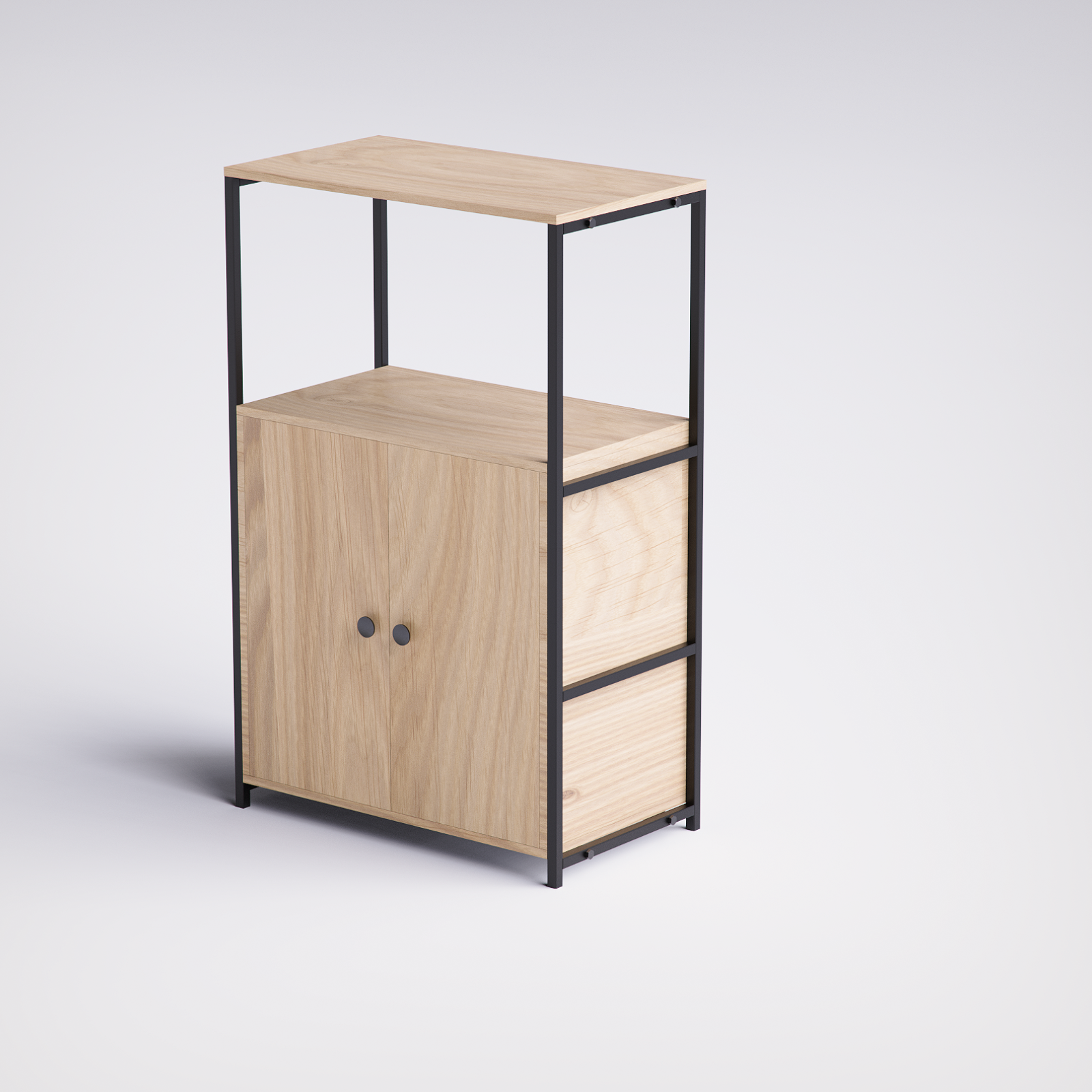 Block File Cabinet BC01-BN