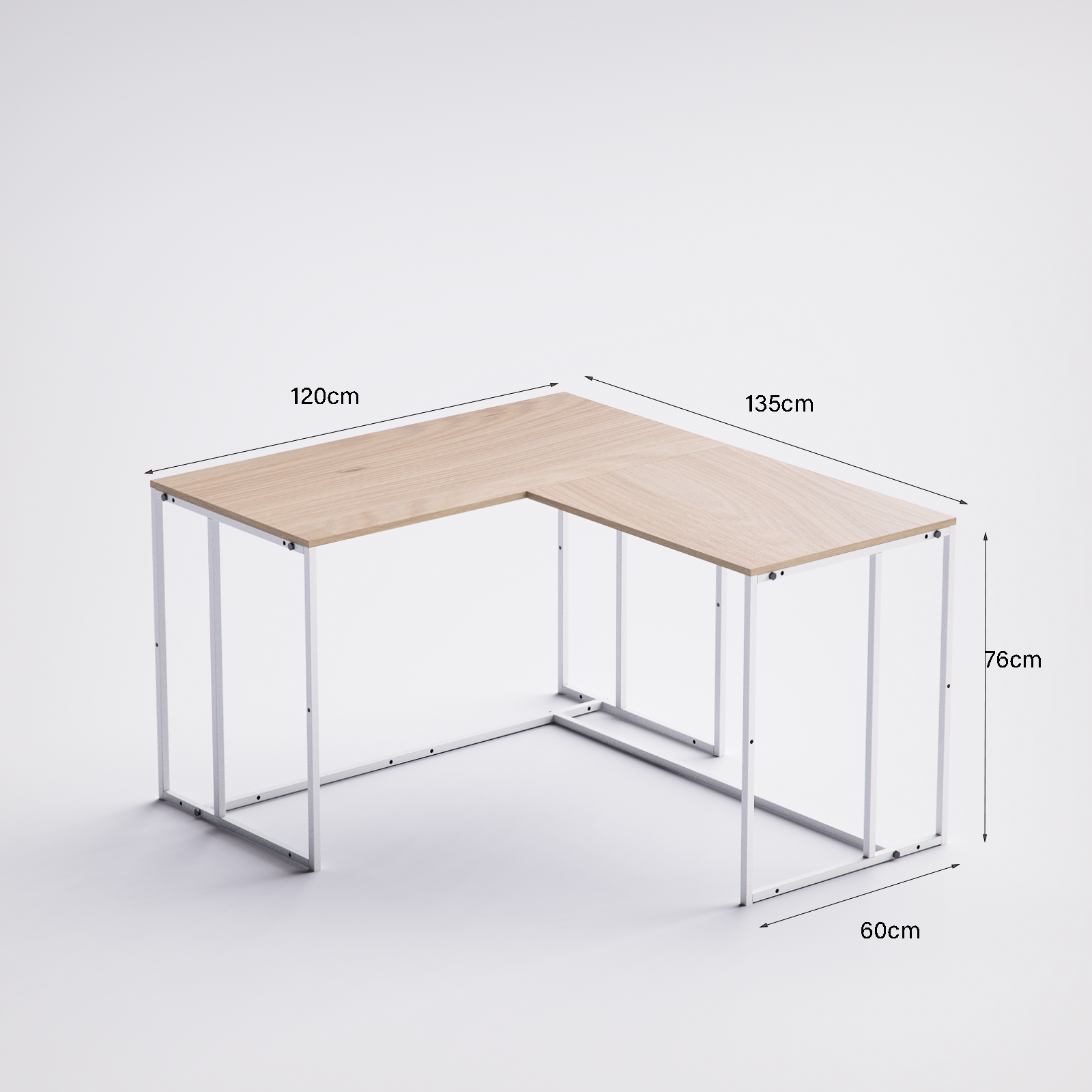 Block L -Shape Desk BD10-WN