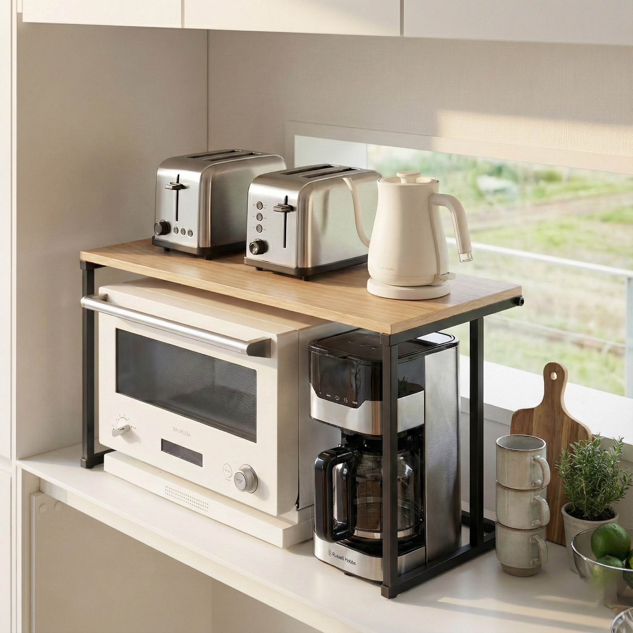 Block Microwave Stand - BK1-BN