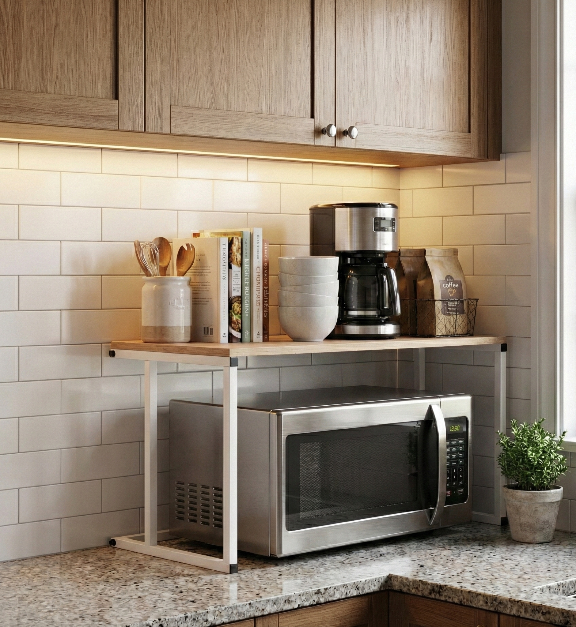 Block Microwave Stand - BK1-WN