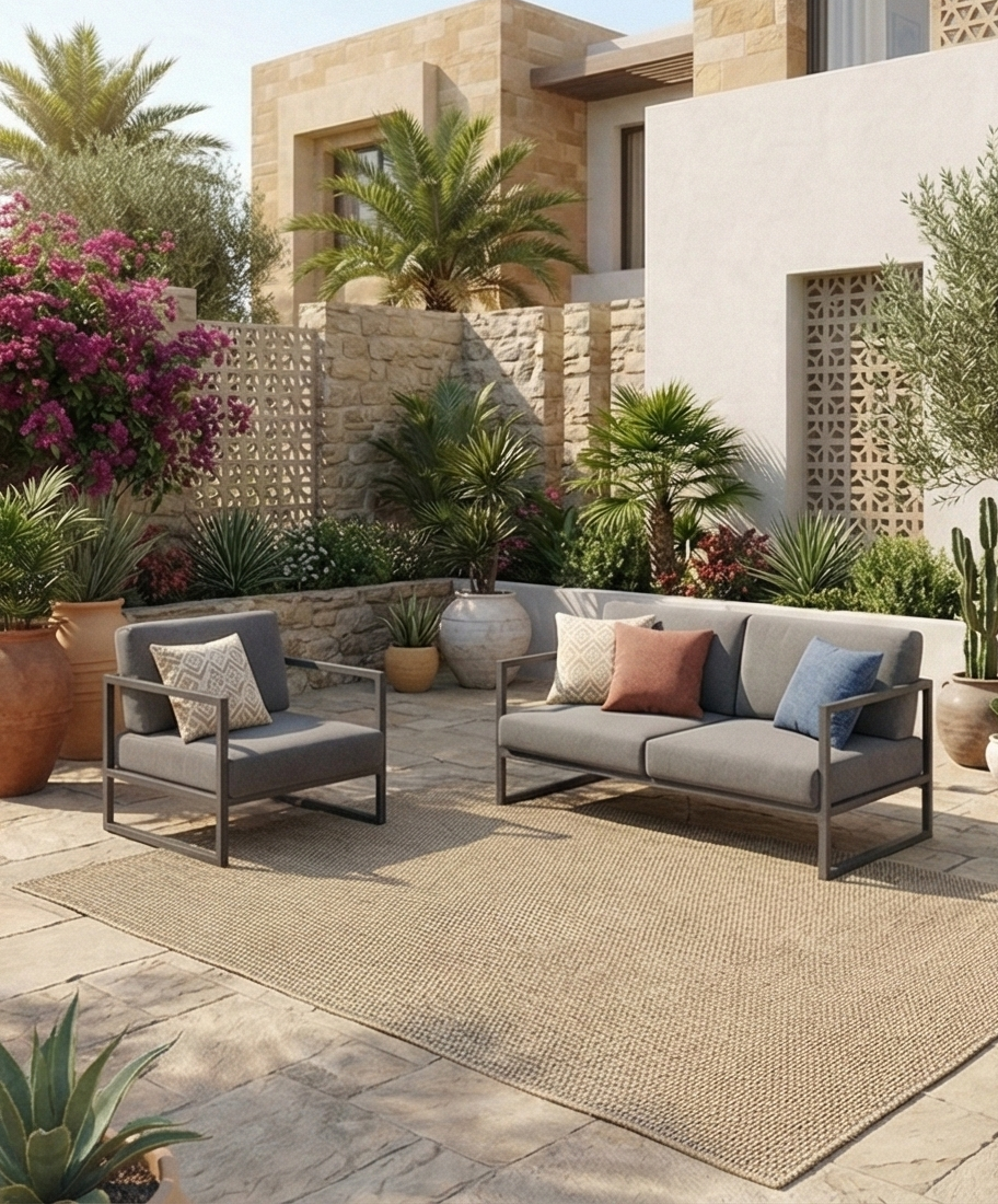 Block Outdoor Set -BOD1- Black & Grey