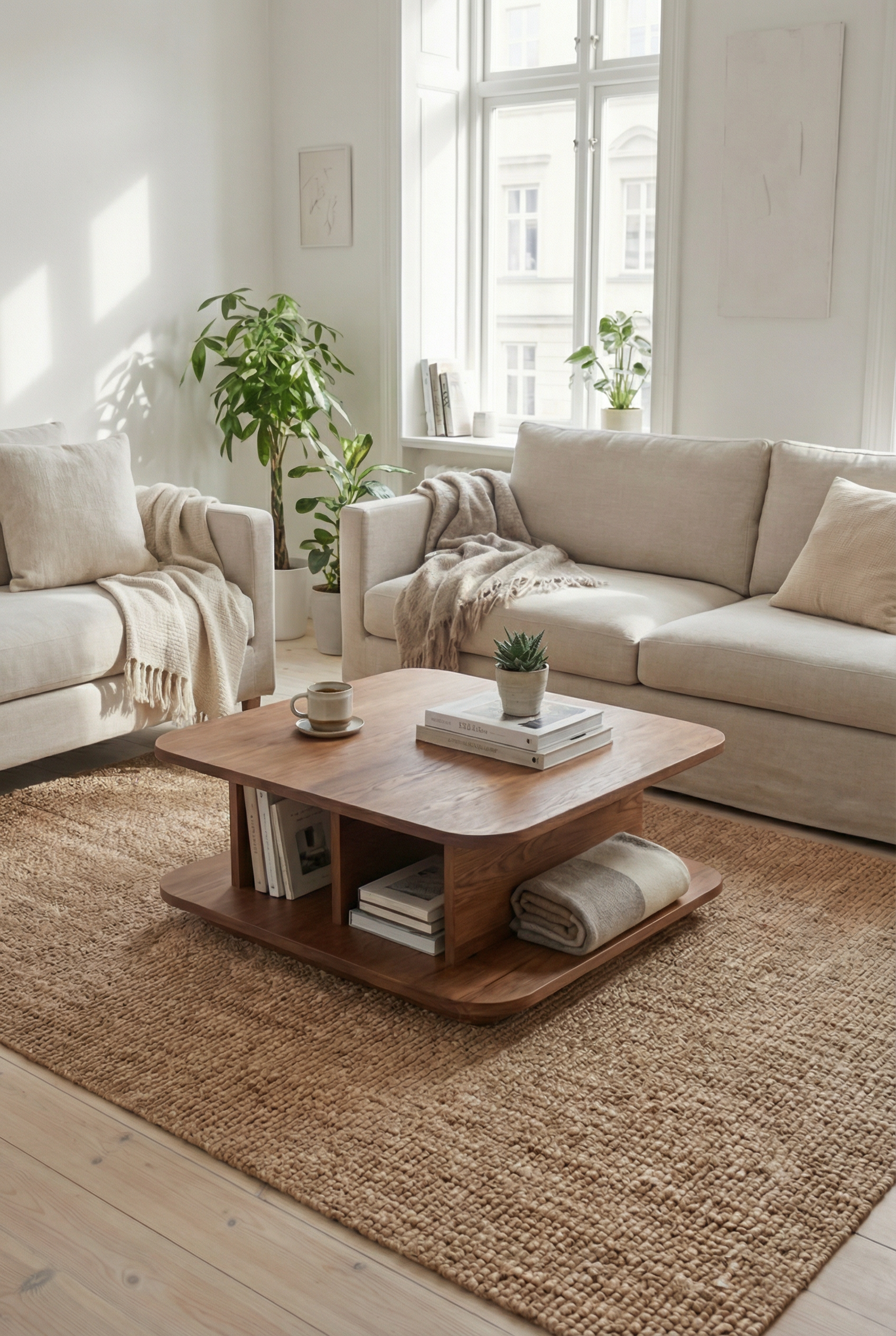 Brix Coffee Table CT2-B ترابيزه خشب مودرن