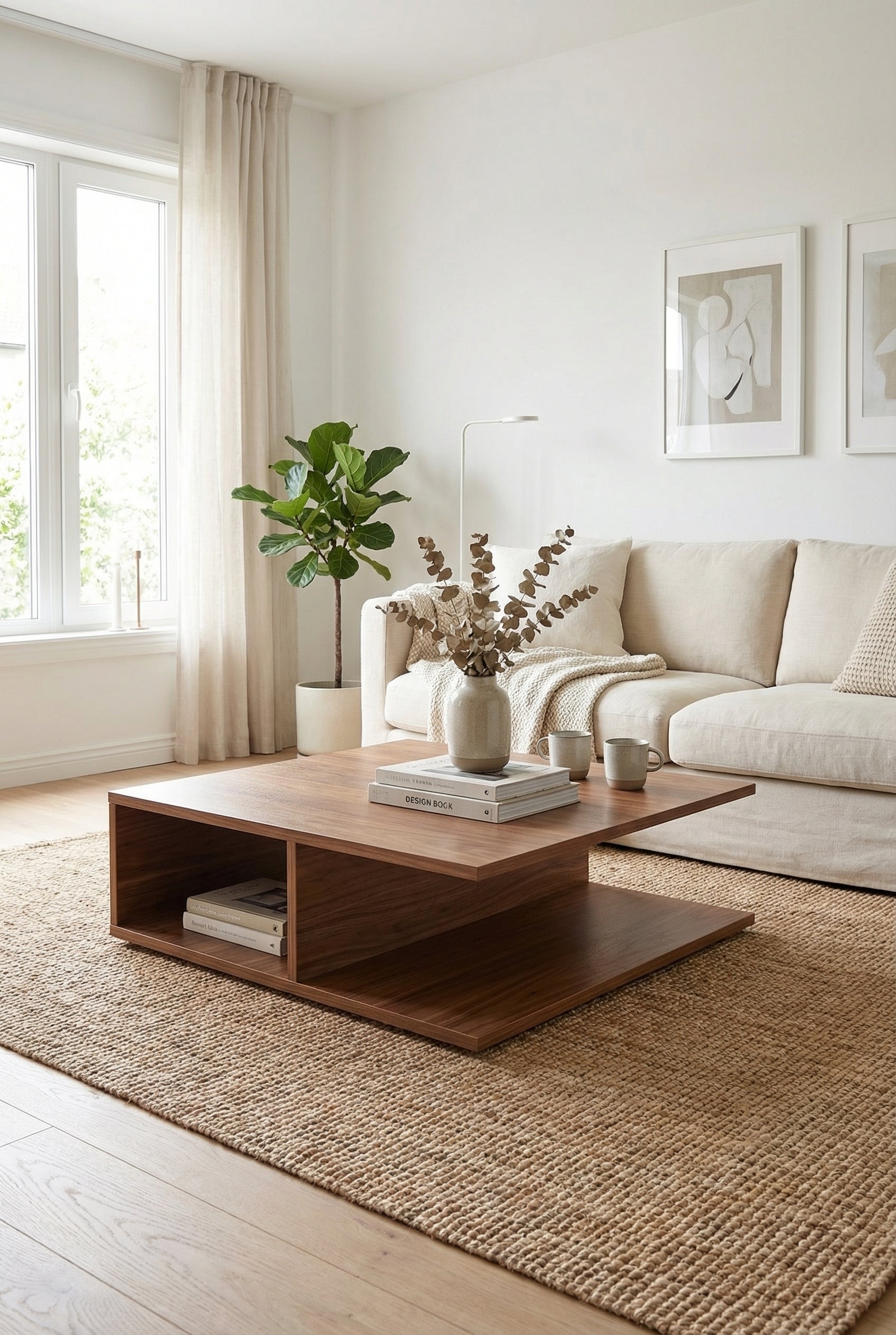 Brix Coffee Table CT3-B ترابيزه خشب مودرن
