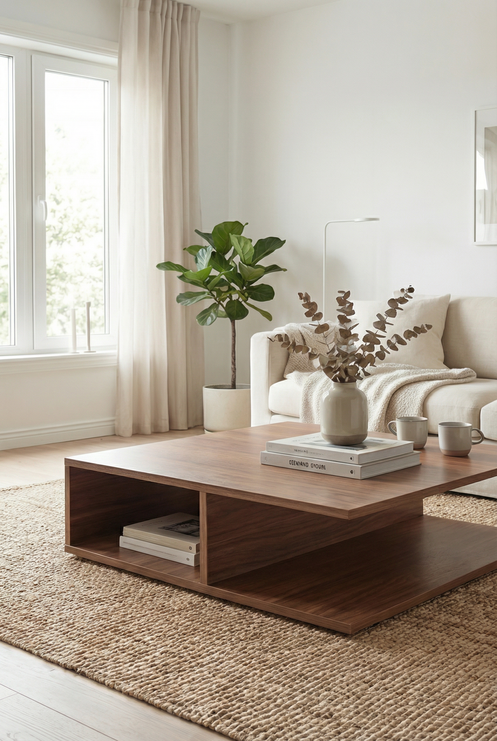 Brix Coffee Table CT3-B ترابيزه خشب مودرن