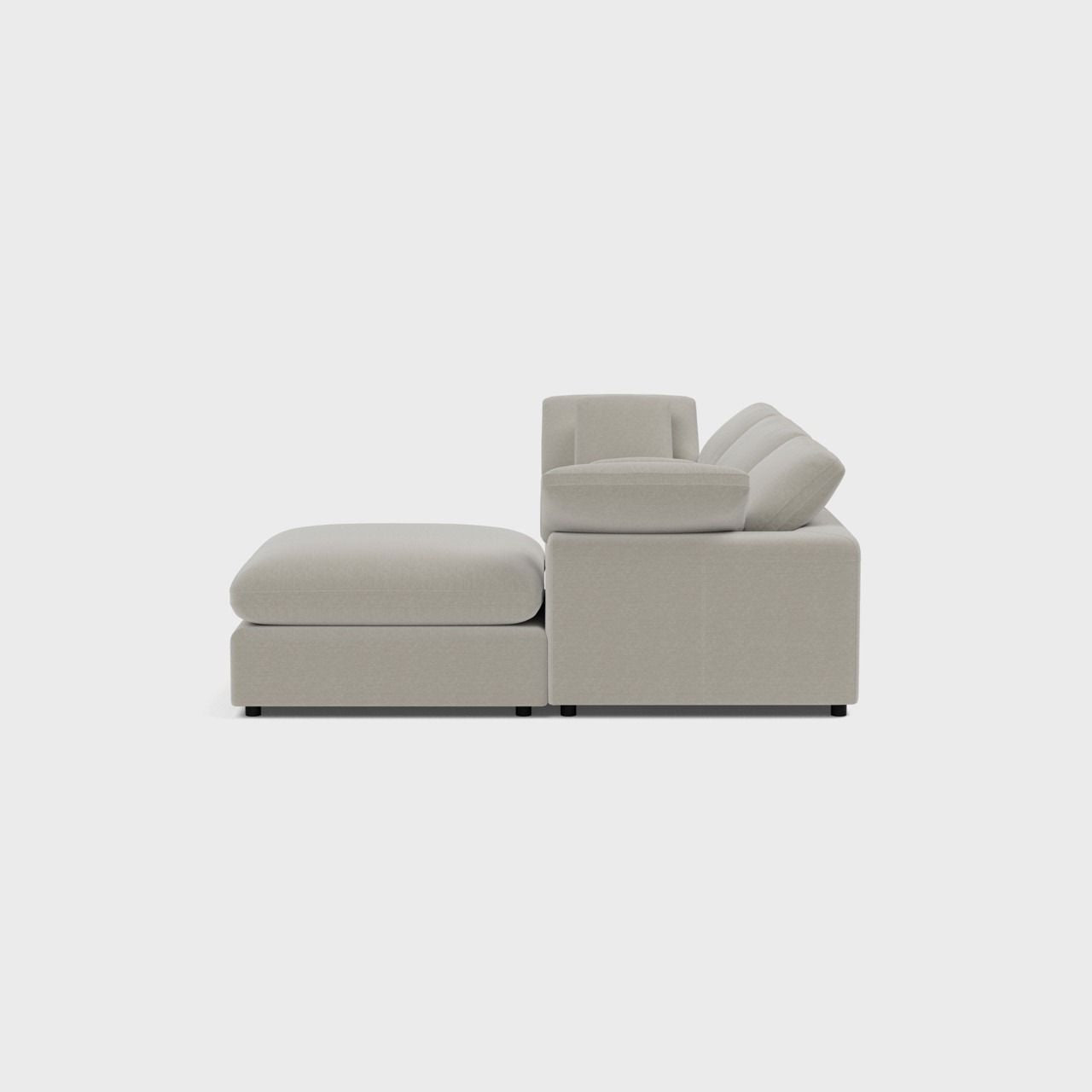 Fold Three Seater with Ottoman