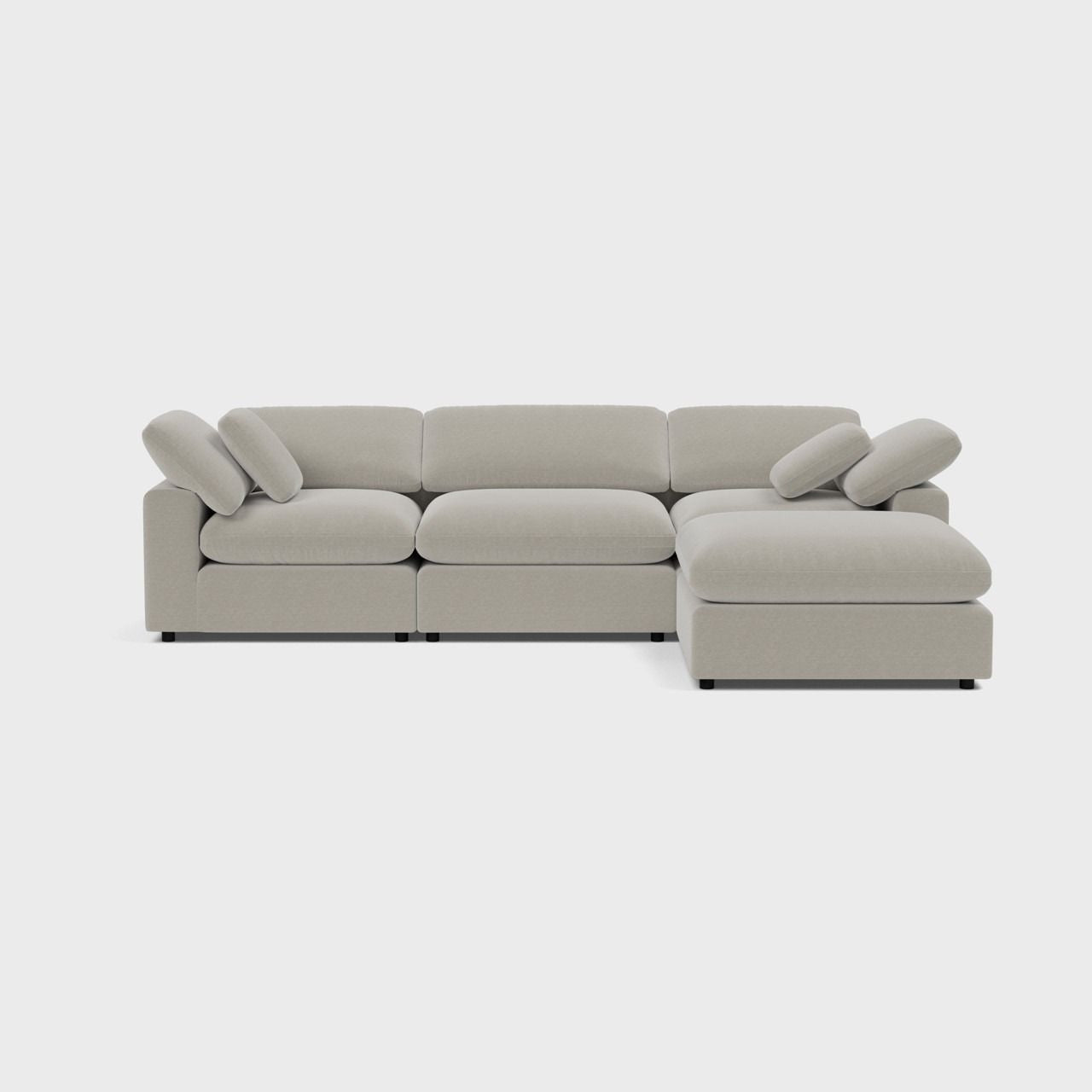 Fold Three Seater with Ottoman
