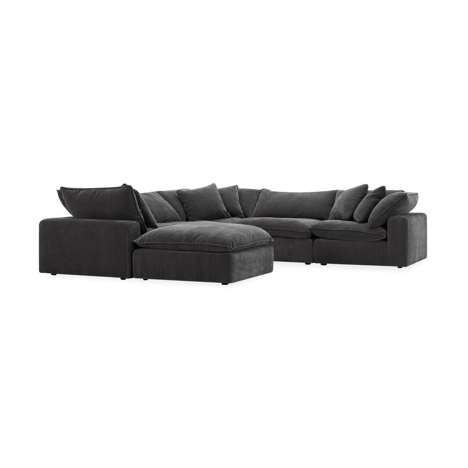 Fold Five Seater with Ottoman