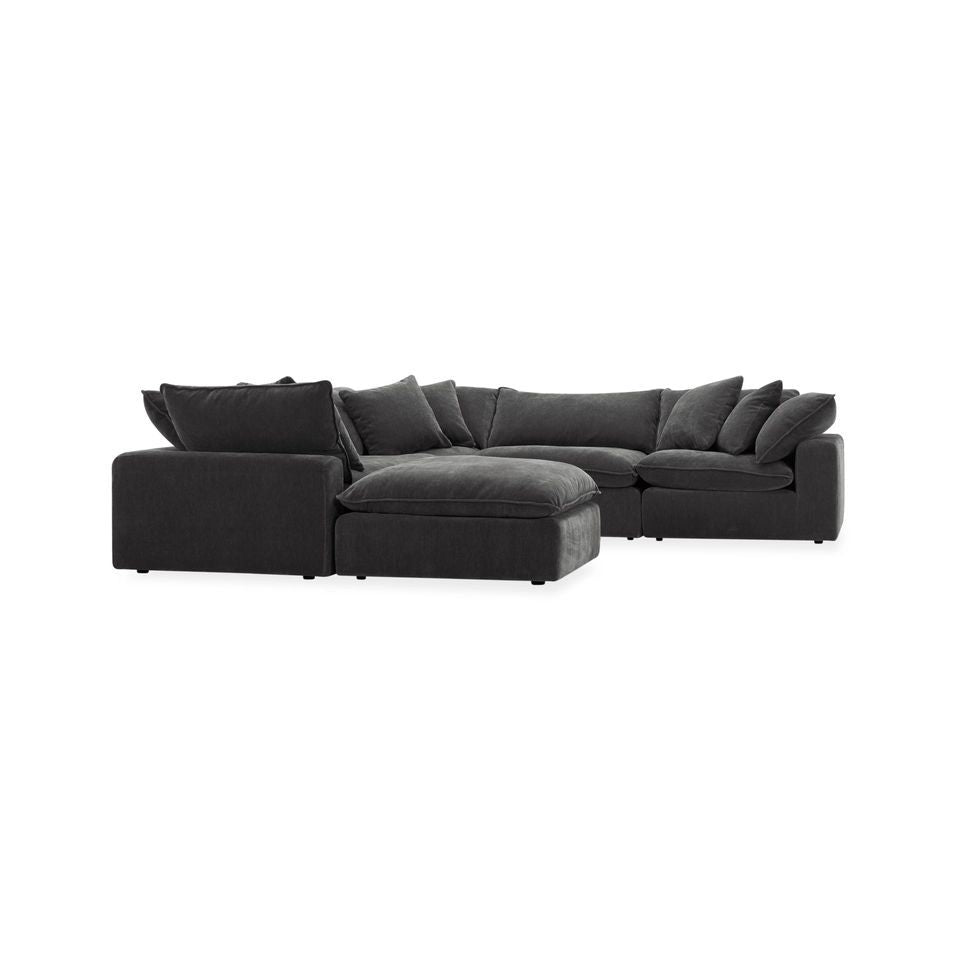 Fold Five Seater with Ottoman