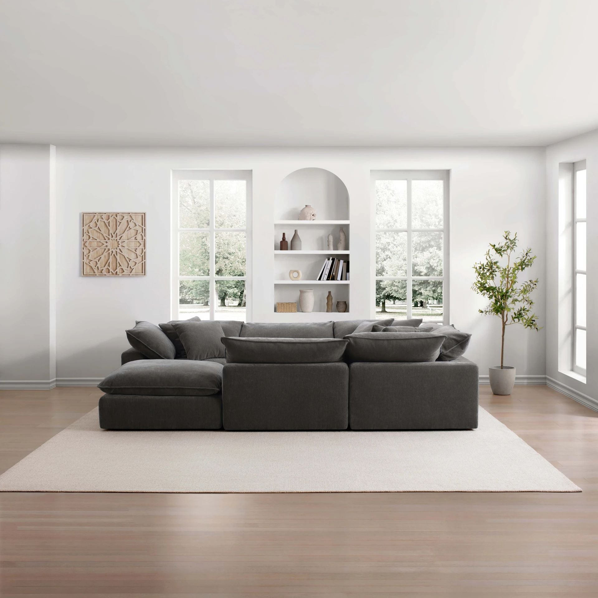 Fold Five Seater with Ottoman