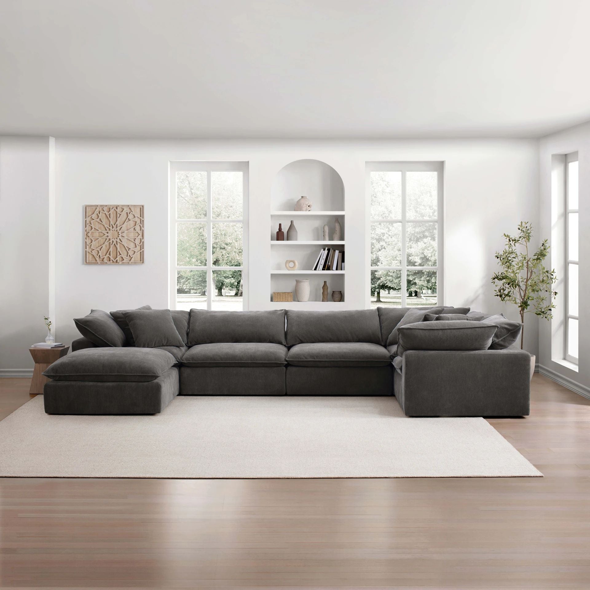 Fold Five Seater with Ottoman