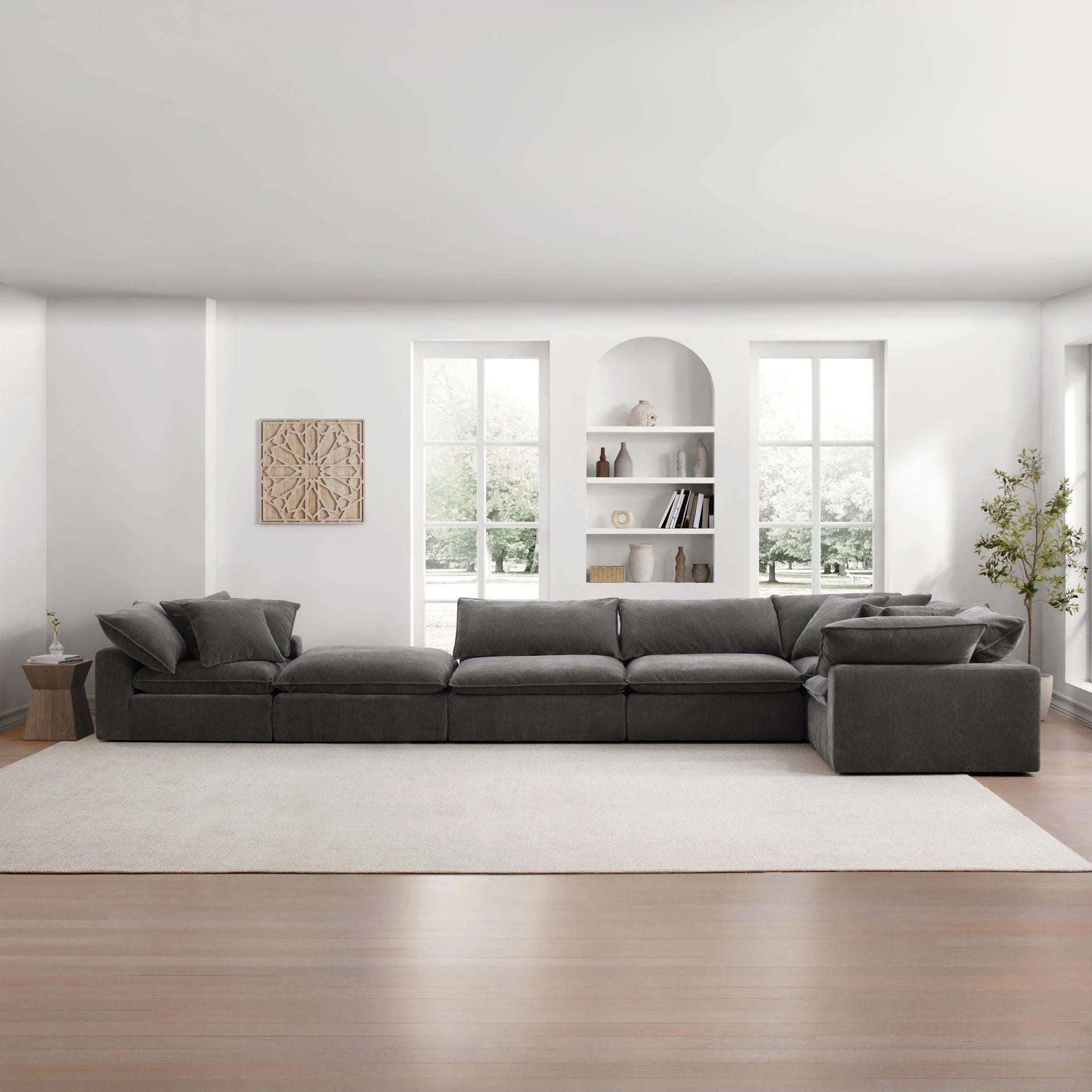 Fold Five Seater with Ottoman