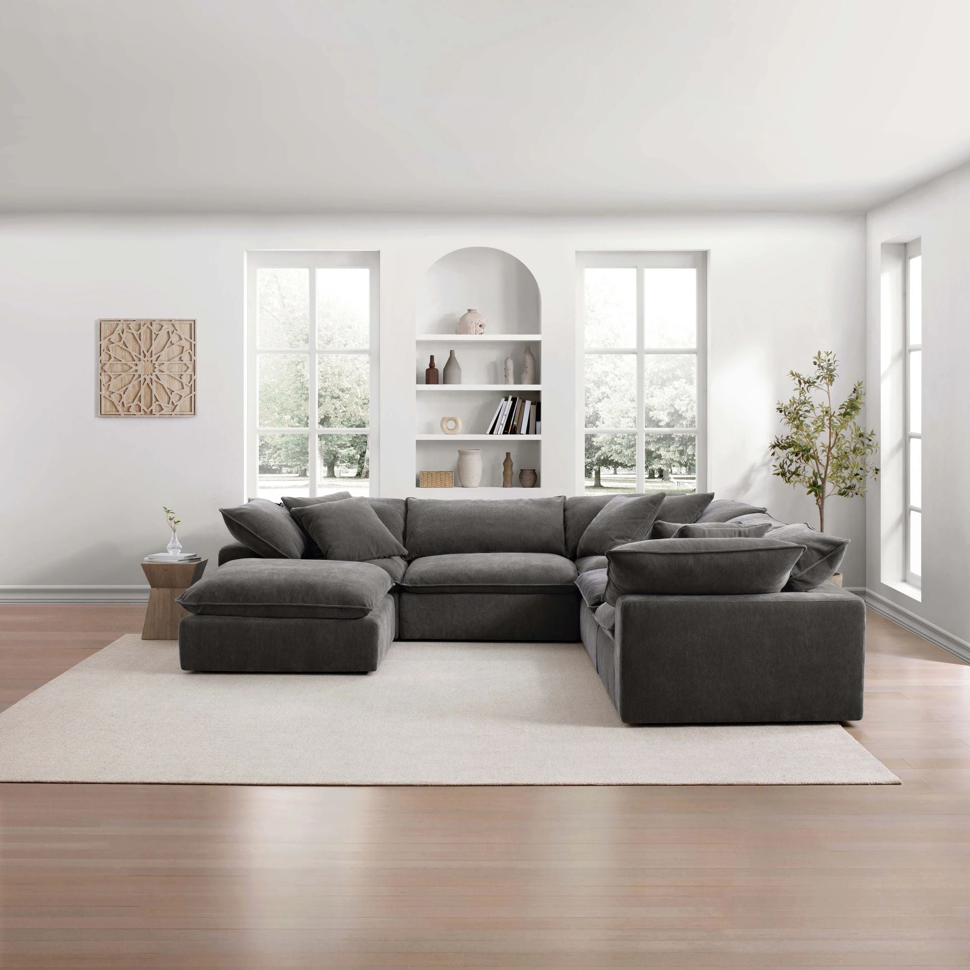 Fold Five Seater with Ottoman