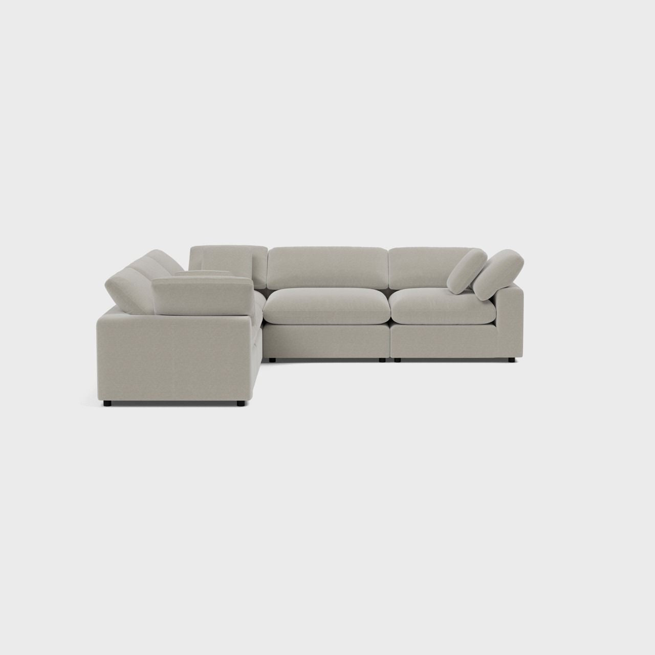 Fold Five Seater L Shape