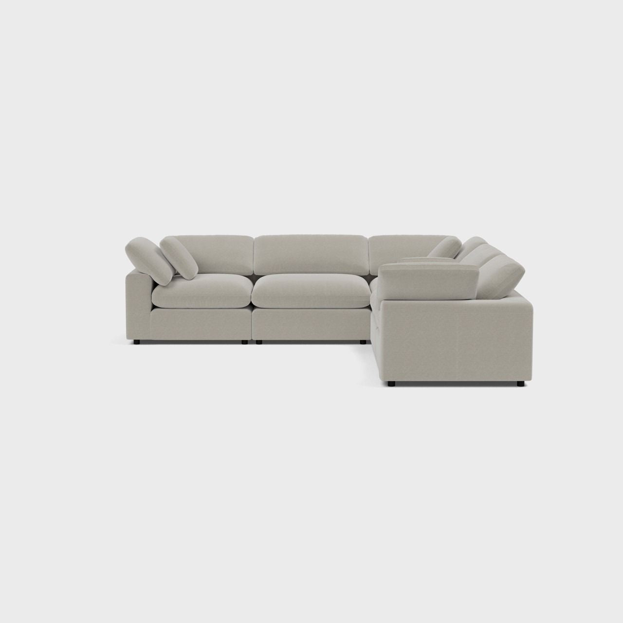 Fold Five Seater L Shape