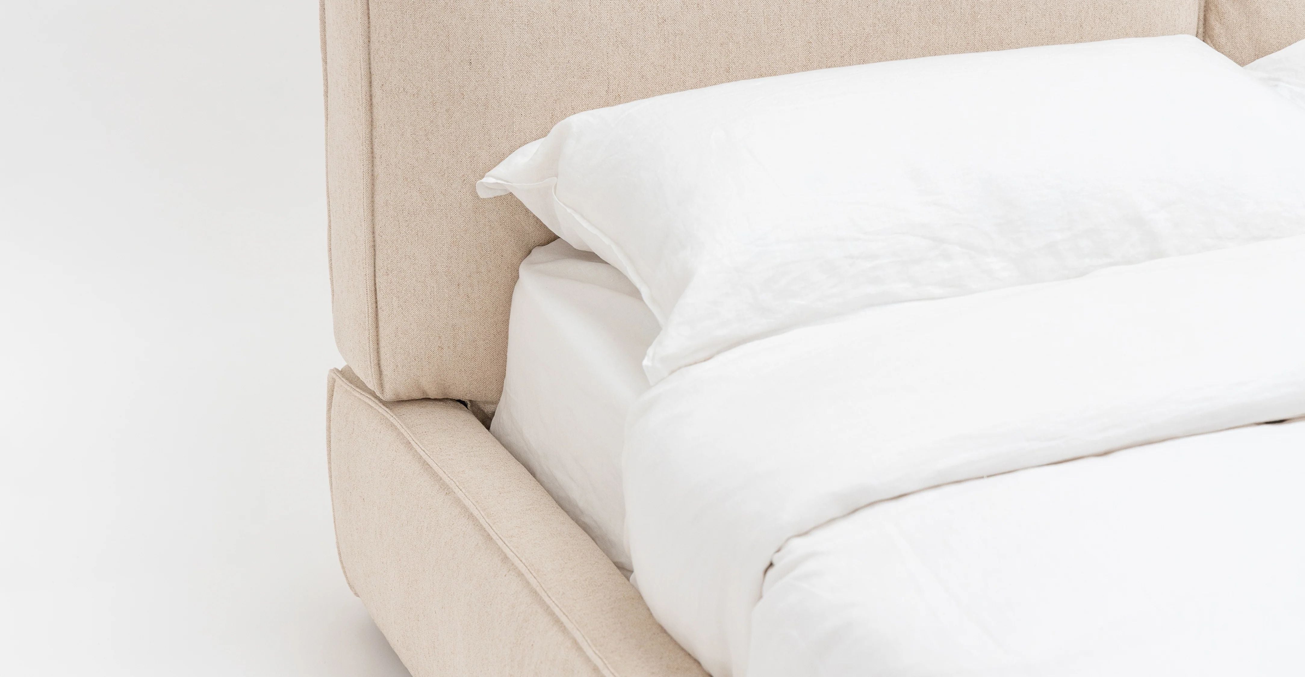 Fold Queen Bed (Beige)