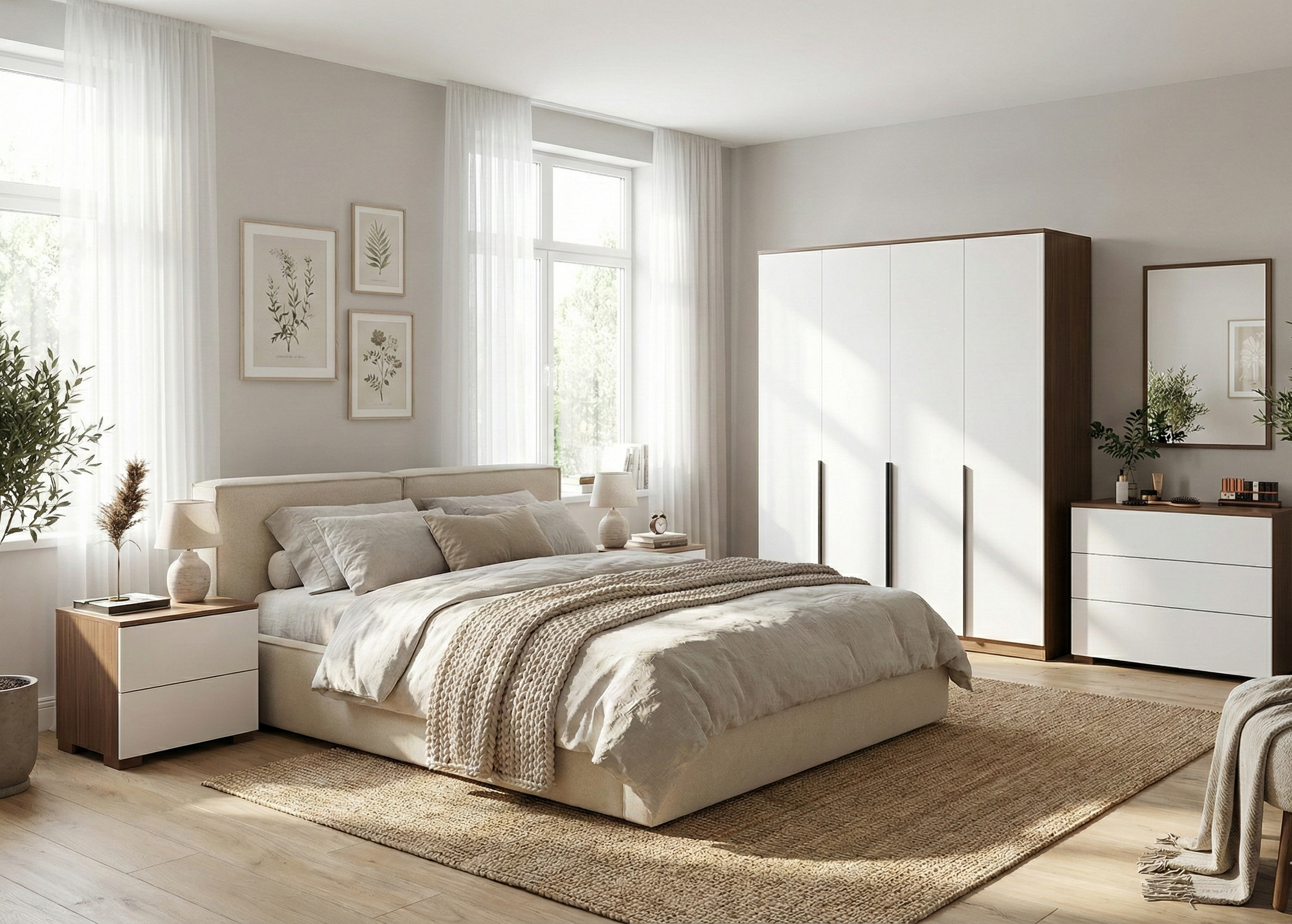 Fold Modern Bedroom Set Bundle Model A BD1-غرفة نوم مودرن