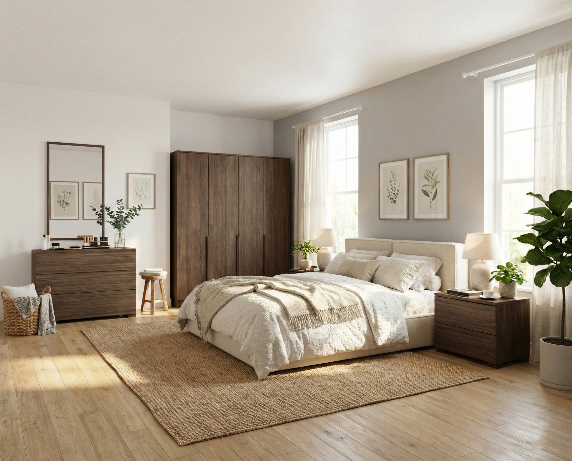 Fold Modern Bedroom Set Bundle Model B BD2-غرفة نوم مودرن