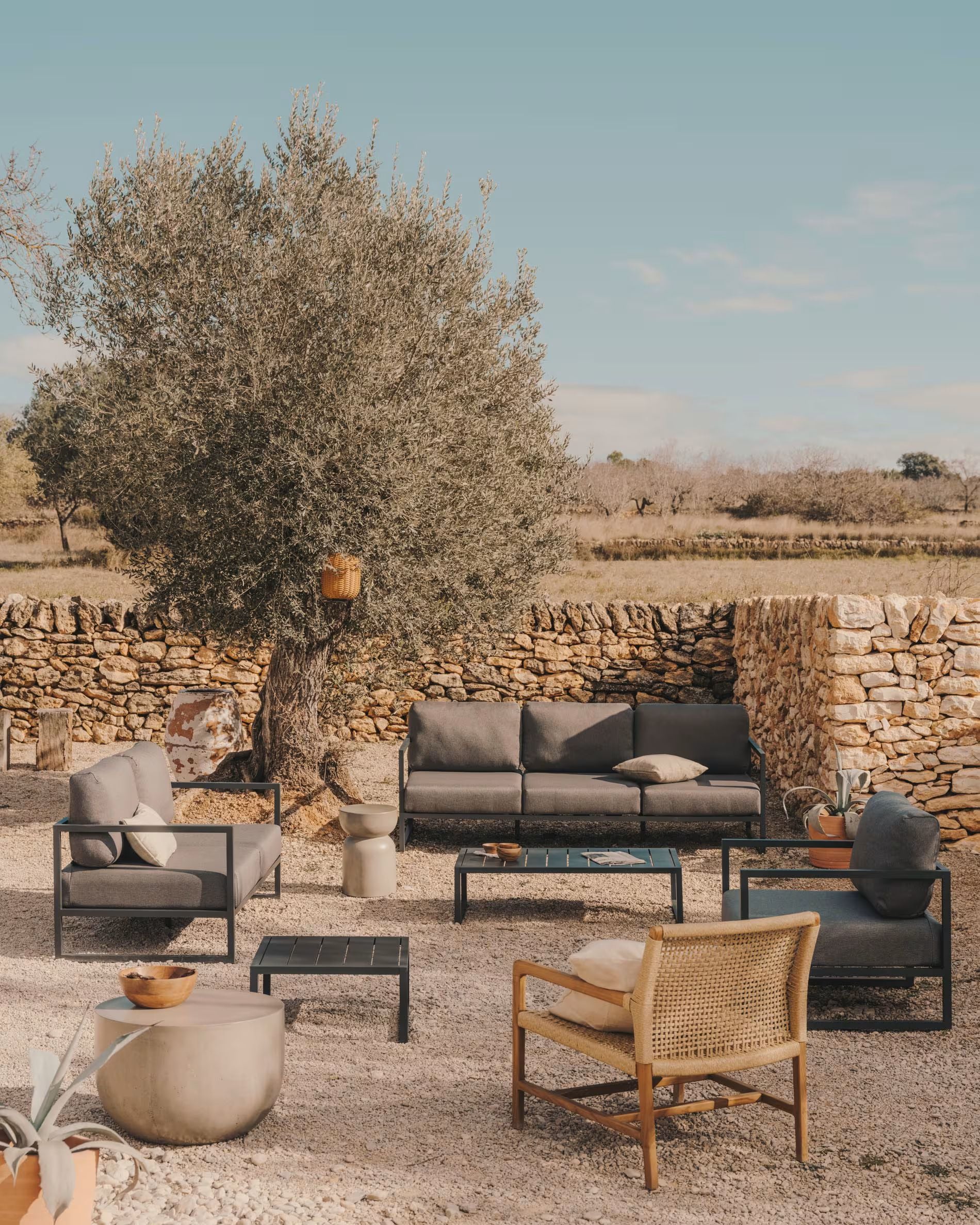 Fold Outdoor 2 seater (Grey)