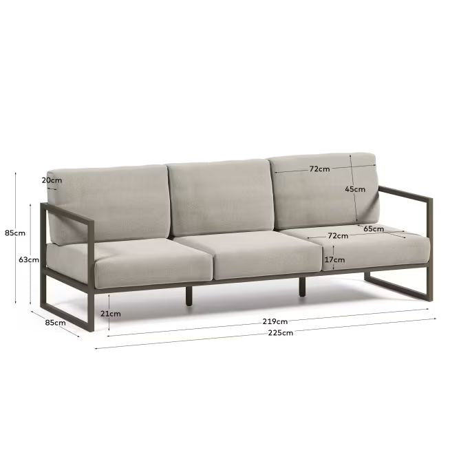 Fold Outdoor 3 seater (Beige)