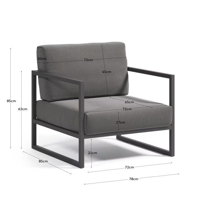 Fold Outdoor Armchair (Grey)