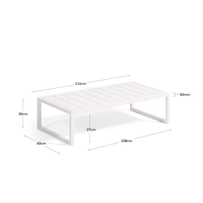 Fold Outdoor Rectangular Table (White)