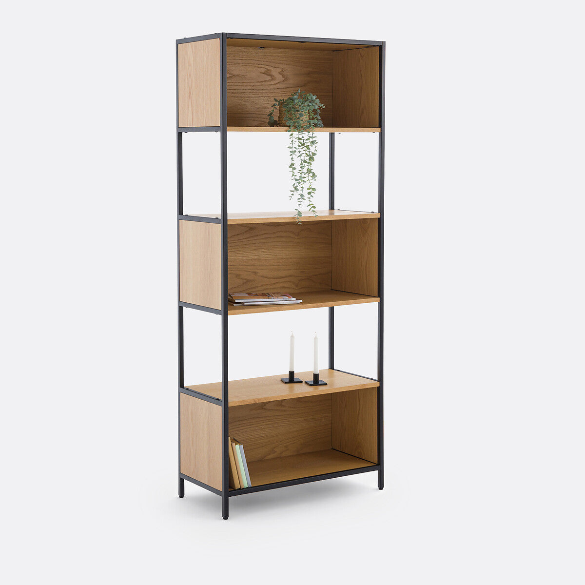 Fold Side Board 3 Open Cabinets Large
