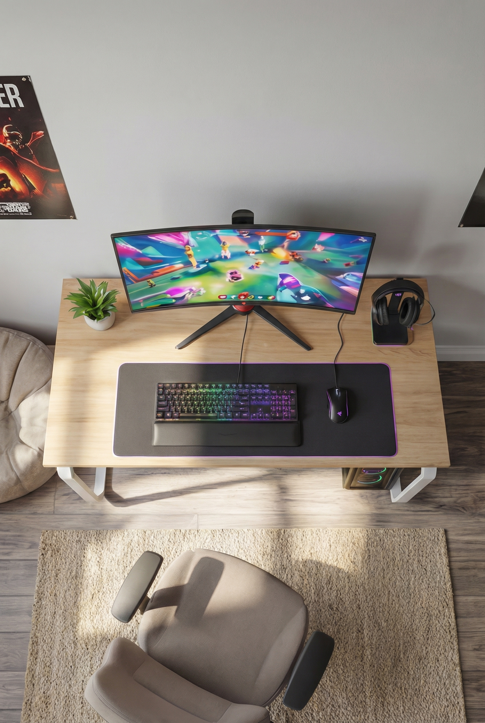 Gaming Desk K2S-WN