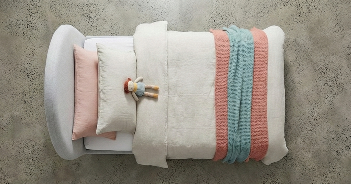 Kanso Double Bed Kids Bedroom KRD1-R-B غرفه نوم اطفال مودرن