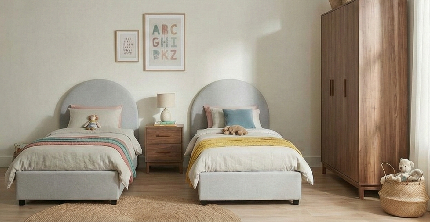 Kanso Double Bed Kids Bedroom KRD1-R-B غرفه نوم اطفال مودرن