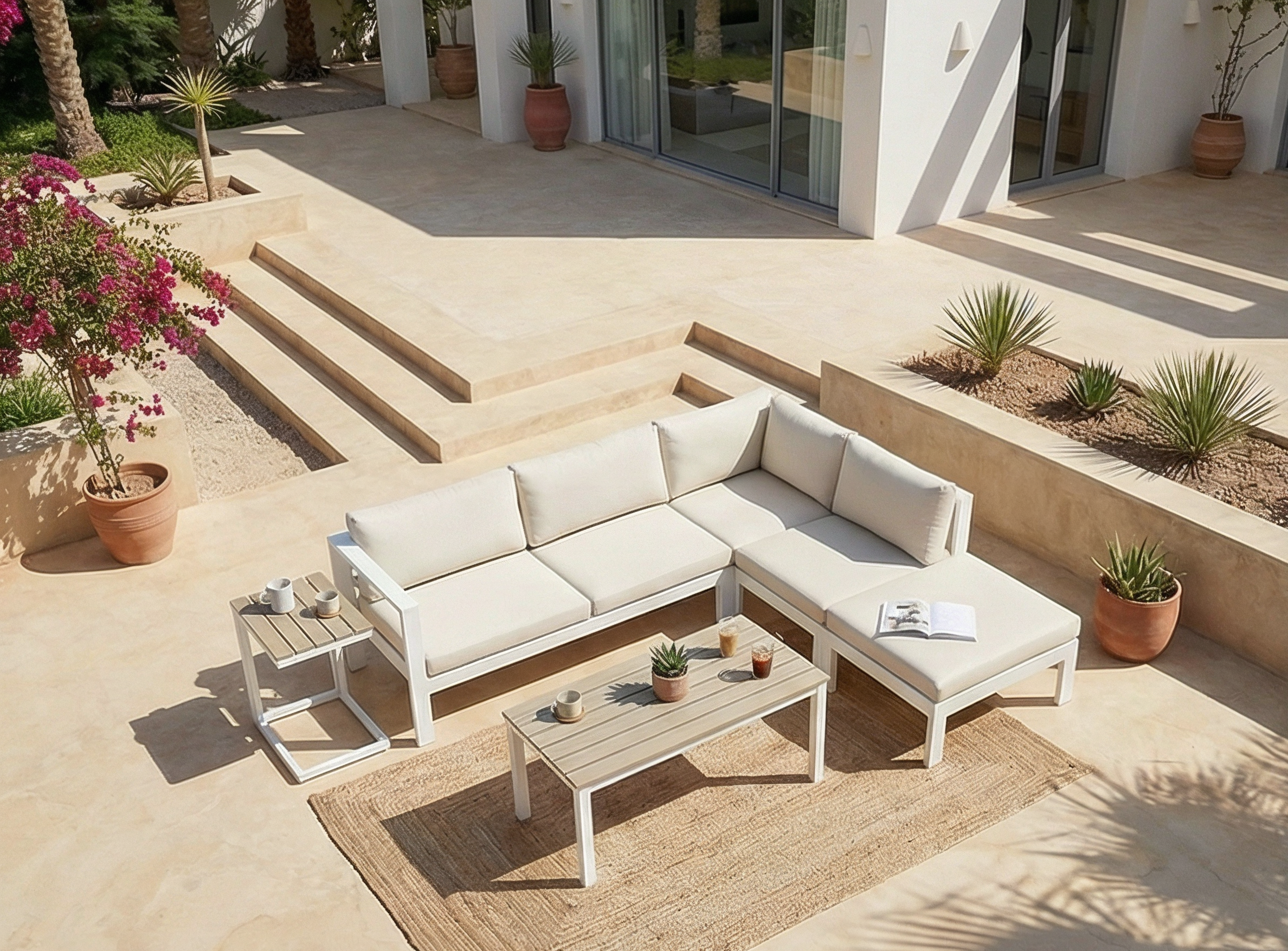 Kanso Outdoor - KOD4-White & Biege