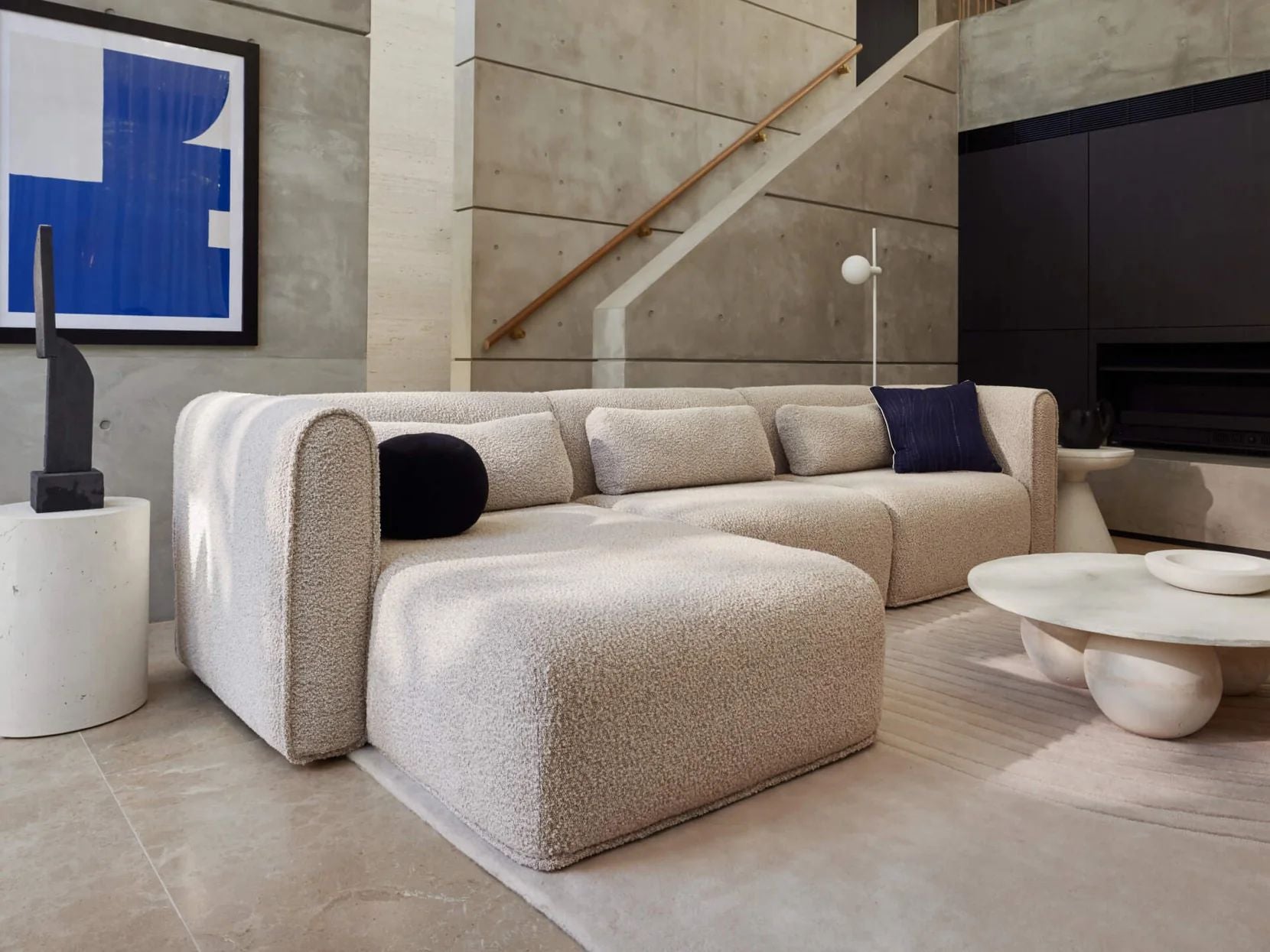 Loom Three Seater Chaise Lounge