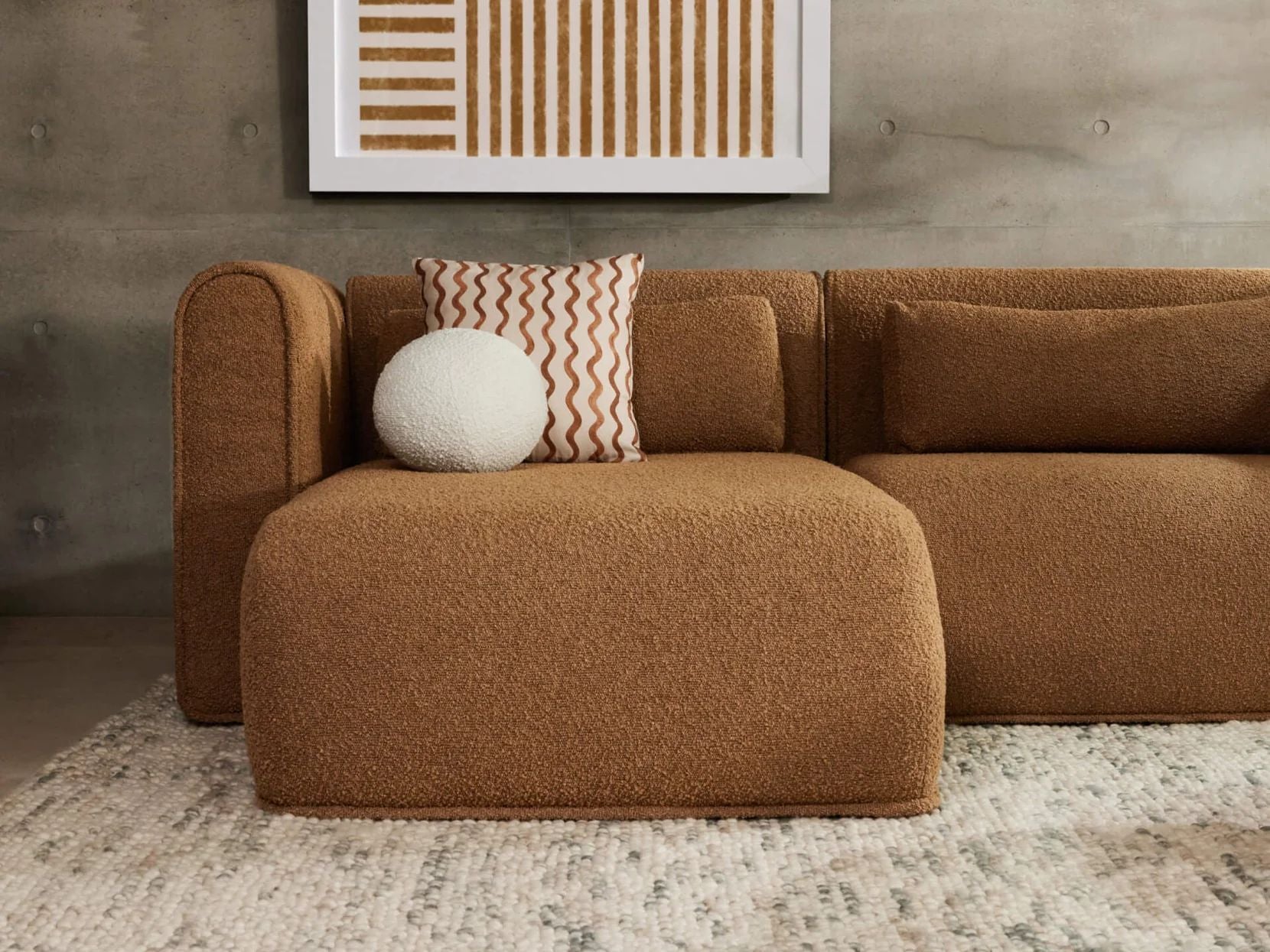 Loom Three Seater Chaise Lounge