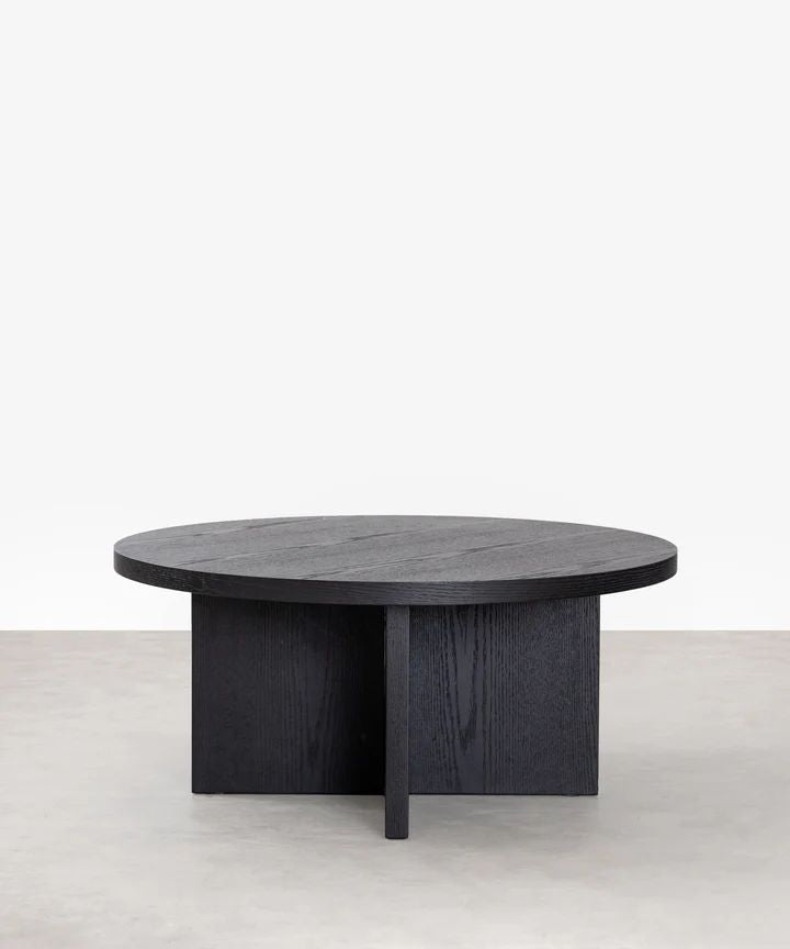 Loom Round Coffee Table (Black)