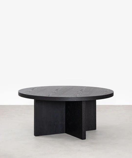 Loom Round Coffee Table (Black)