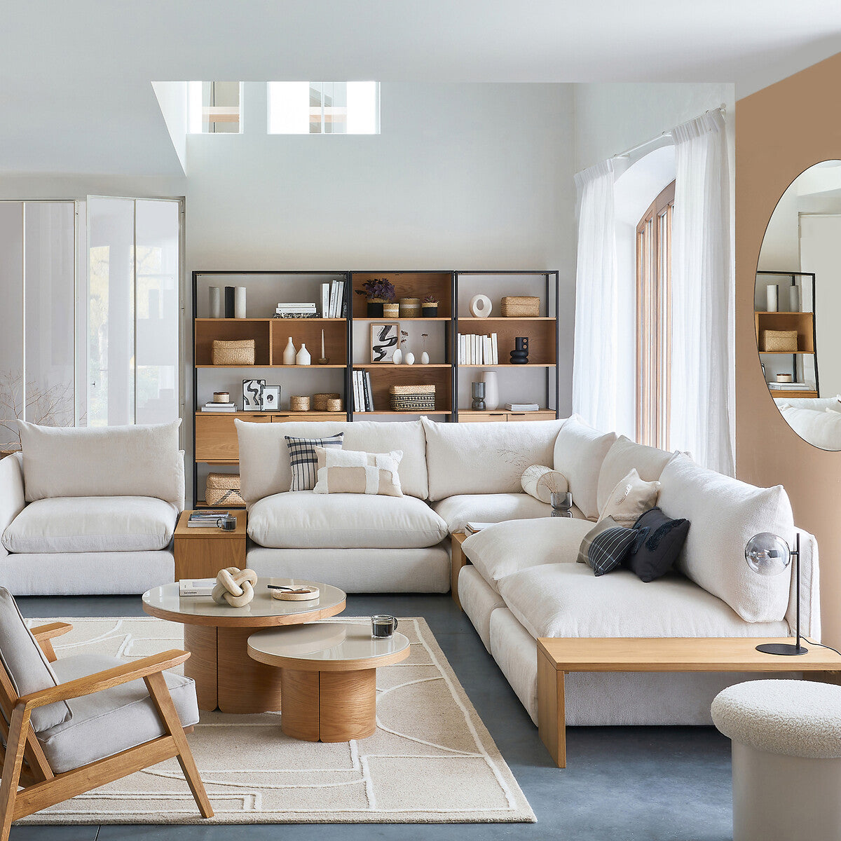 Loom Sofa Divider Coffee Table (Natural)