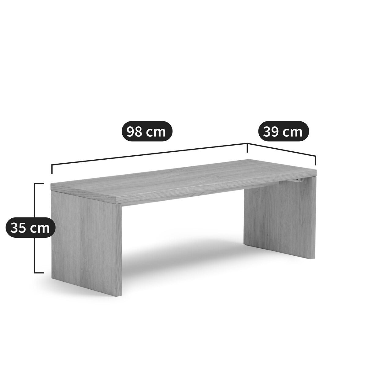 Loom Sofa Divider Coffee Table (Natural)