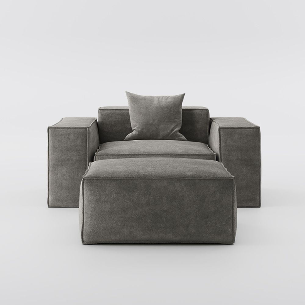 Metro Armchair with Ottoman