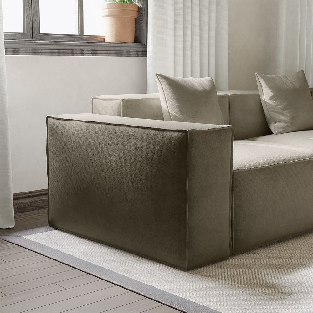 Metro Three Seater with Two Ottomans