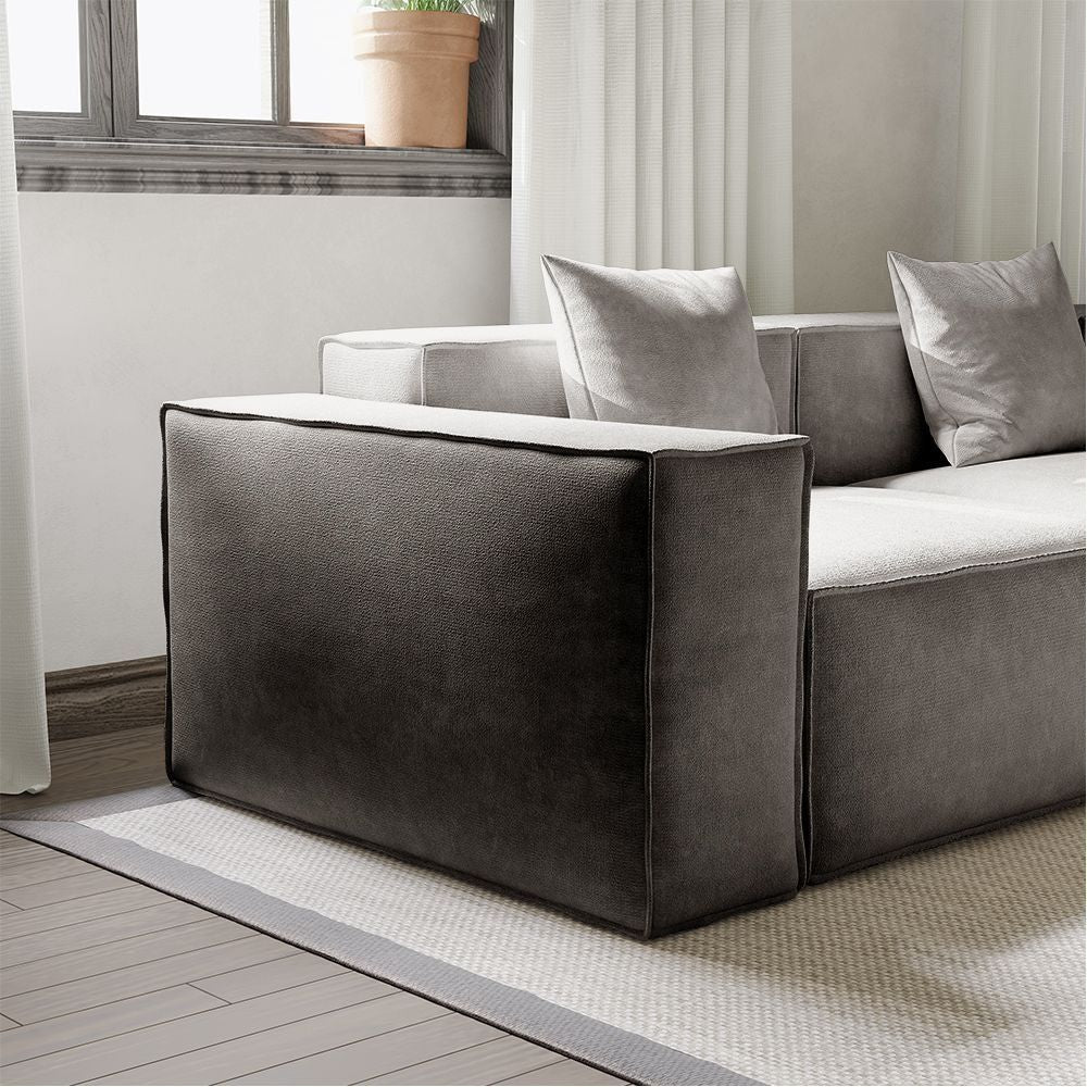 Metro Three Seater with Two Ottomans