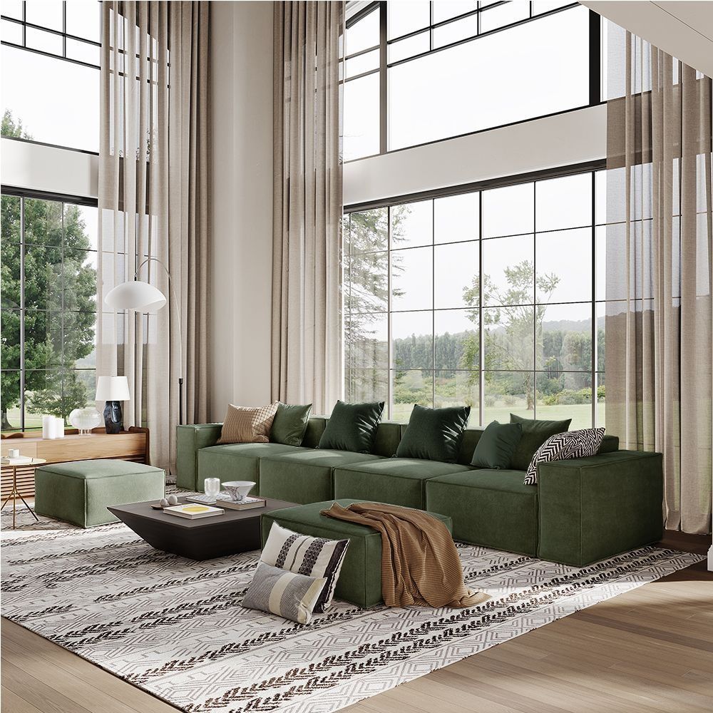 Metro Four Seater with Two Ottomans
