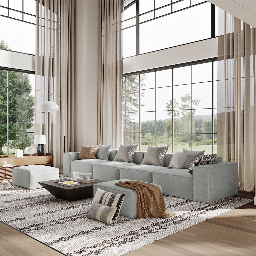 Metro Four Seater with Two Ottomans