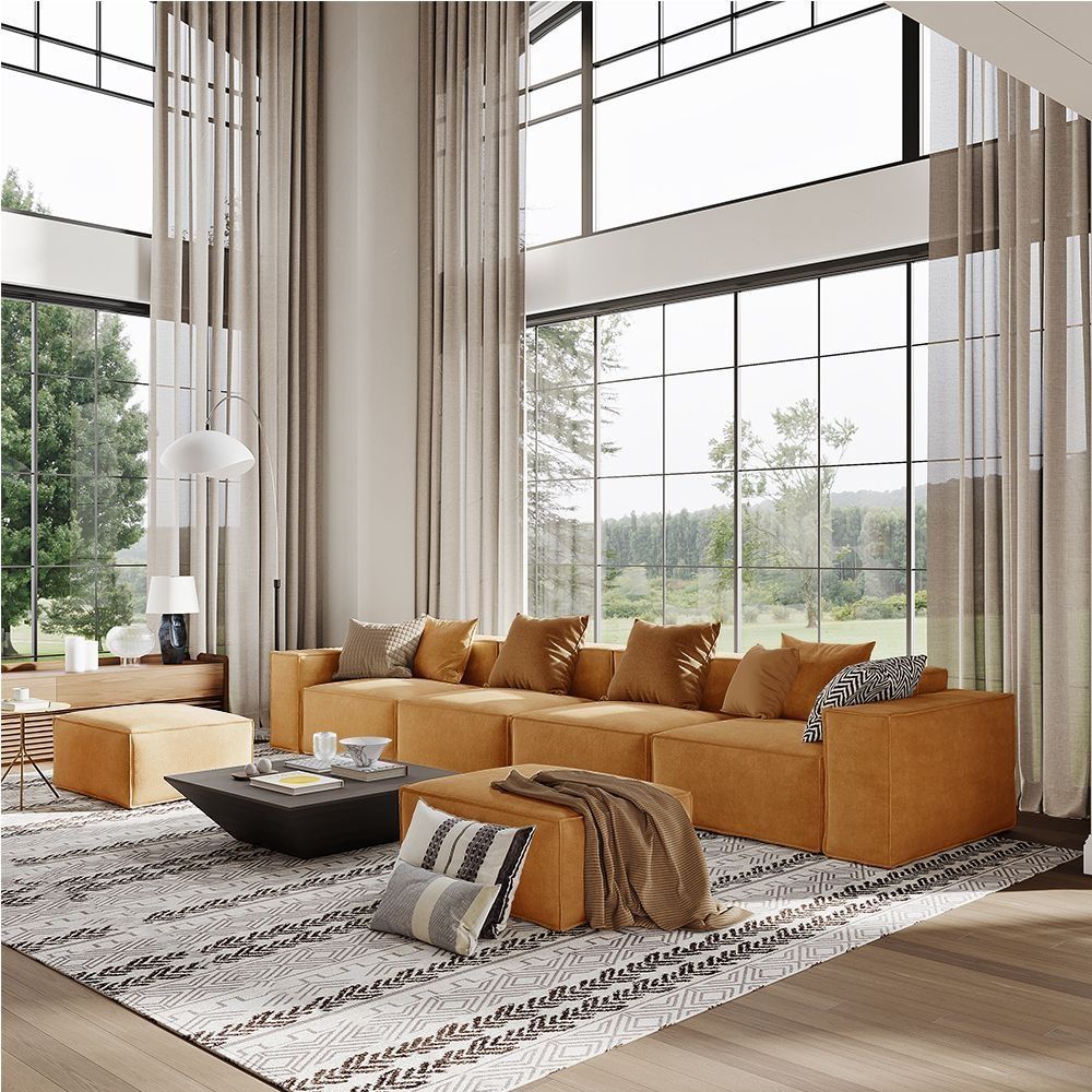 Metro Four Seater with Two Ottomans